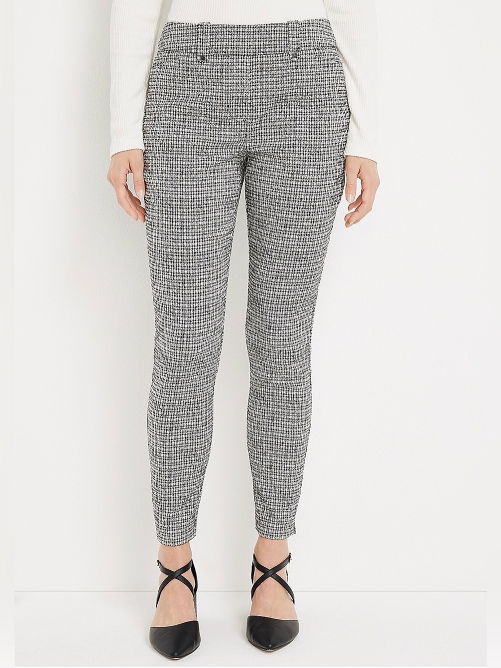 Maurices Tweed Bengaline Skinny Ankle Dress Pant